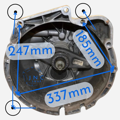 GS6-53dz Bmw E60, E61, E90, E91 gearbox + VW 1.9 tdi, 1.8t Adapter