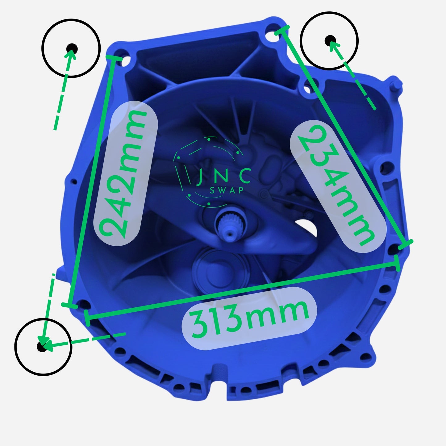 15° BMW e36, e46, e34, e39  gearboxes + VW 1,9 tdi, 1,8t Adapter